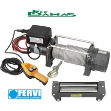 ARGANO ELETTRICO 12V, IN CORRENTE CONTINUA 2720 KG. FERVI ART. 0630/2720